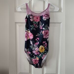 Deco Dancwear Leotard Floral Size M